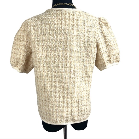 MO NI Tweed jacket half sleeves size medium - Picture 3 of 8